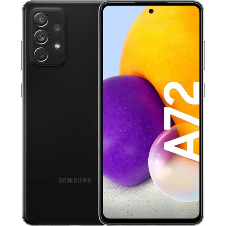 Samsung Galaxy A72 Smartphone 17,02cm (6,7 Zoll) AMOLED-Display, 128GB interner Speicher, 6GB RAM, Dual-SIM, Android, Awesome Black – Bild 1