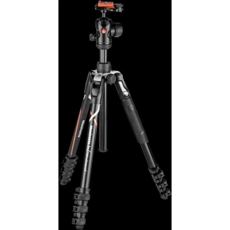 Manfrotto MKBFRLA-BH Befree Advanced Alpha Reisestativ QPL (Klemmverschluss), inkl. Kugelkopf und Tasche, speziell für Sony Kameras, Aluminium (Traglast: 8kg, Packmaß: 40cm, Gewicht: 1,59kg)