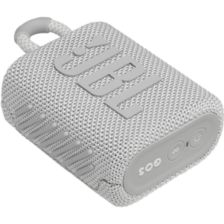 JBL GO 3 Tragbarer wasserdichter Bluetooth-Lautsprecher weiß Bluetooth-Lautsprecher, wasserdicht, weiß – Bild 8