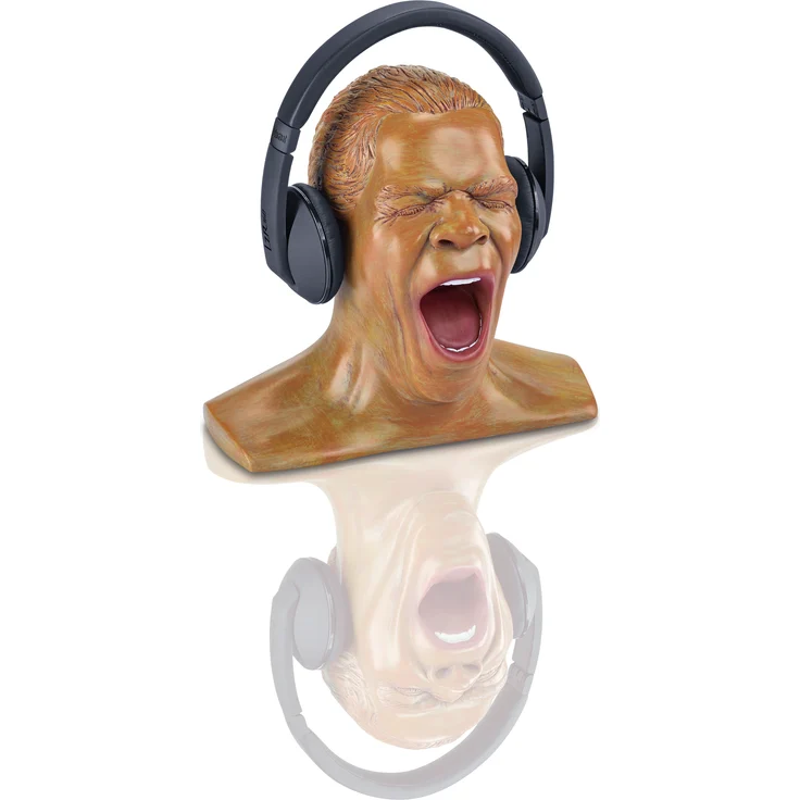 Oehlbach Scream - Kopfhörerständer in Form des legendären Oehlbach-Kopfes | Optimale Aufbewahrung von Over-/On-Ear Kopfhörer | Handmade Anniversary – Bild 11