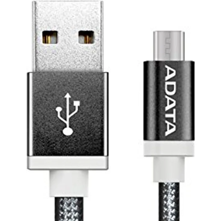 ADATA USB-Kabel - 5-polig Micro-USB Typ B (M) bis USB (M) - 1 m, AMUCAL-100CMK-CBK