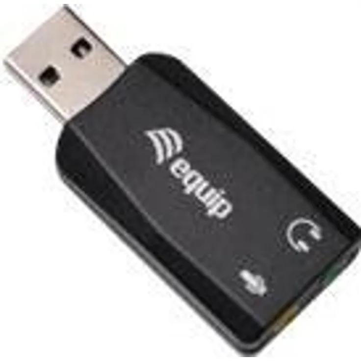 Equip USB-Soundadapter als weitere Soundkarte f. Headsets (245320) schwarz