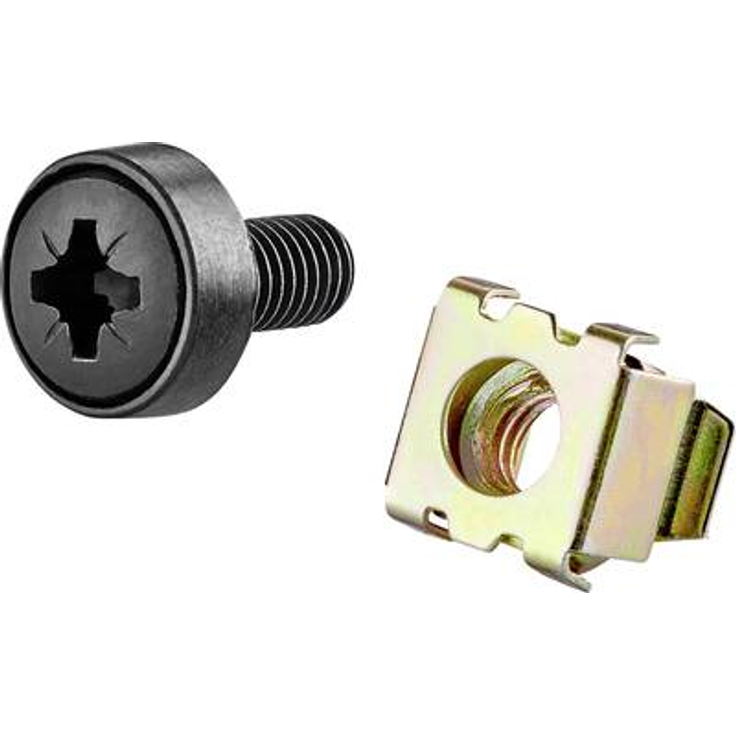 Renkforce Netzwerkschrank-Befestigungsmaterial RF-3429166 (Inhalt: 50 St.) Silber (RF-3429166)