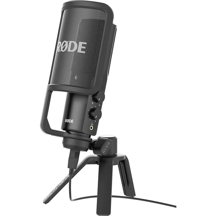 Rode NT-USB Studioqualität USB-Kondensatormikrofon mit Tischstativ und Popschutz – Bild 1