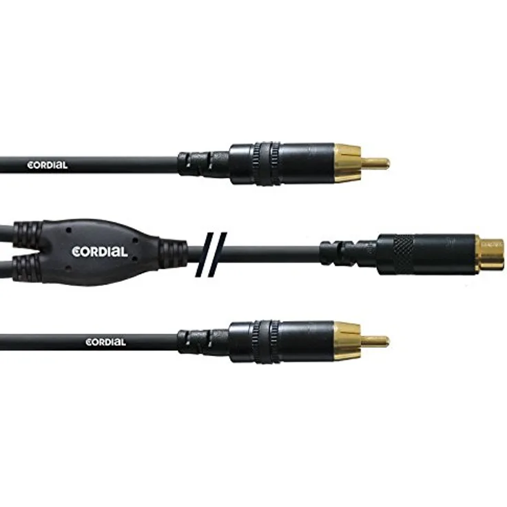 Cordial CFY 0.3 ECC Cinch 2x Cinch Schwarz (CFY 0.3 ECC)