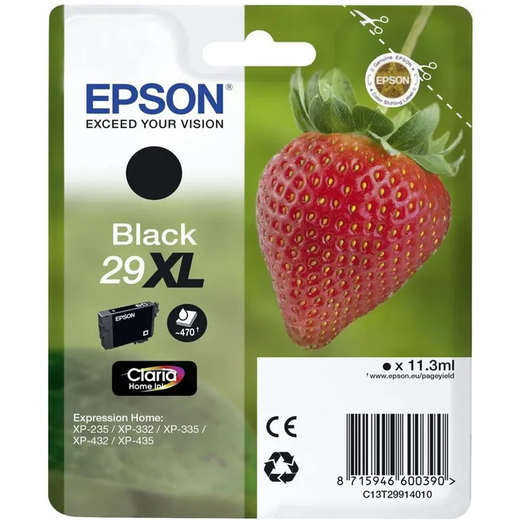 Epson C13T29914022 Schwarz Original Tintenpatronen Pack of 1
