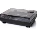 Reloop RP-7000-8000 Abdeckhaube – Klappbarer Acryl Plattenspieler Staub- und Schmutzschutz, passgenau für Reloop RP-7000-8000 (transparent schwarz)