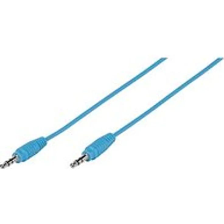 Vivanco PBVV35CBLUE Klinkenkabel (1m, 3,5 mm) blau