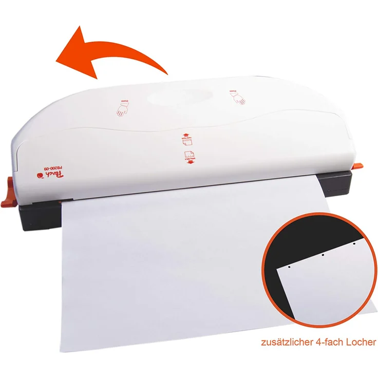 Peach PB200-09 Plastikbindegerät | Personal Binder DIN-A4 | bindet 50 Blatt | max. 12 mm Binderücken | 4 Blatt Stanzkapazität | inkl. 20-teiligem Starterset – Bild 5
