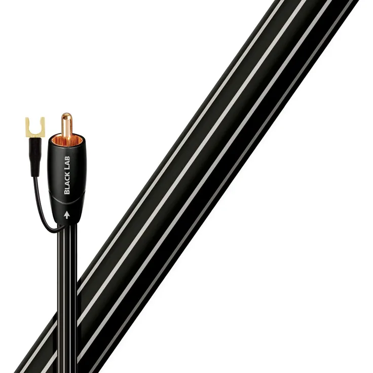 AudioQuest 3m Black Lab Cinch-Kabel, Schwarz - Audiokabel (Cinch, RCA, Kupfer, 3 m)