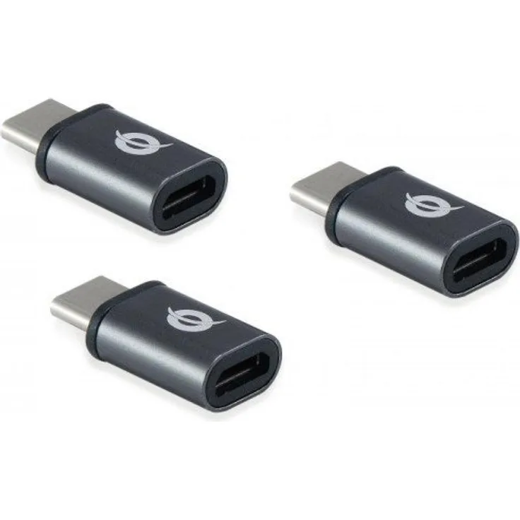 Conceptronic DONN05G OTG-Adapter für USB-C zu Micro-USB 3er Pack