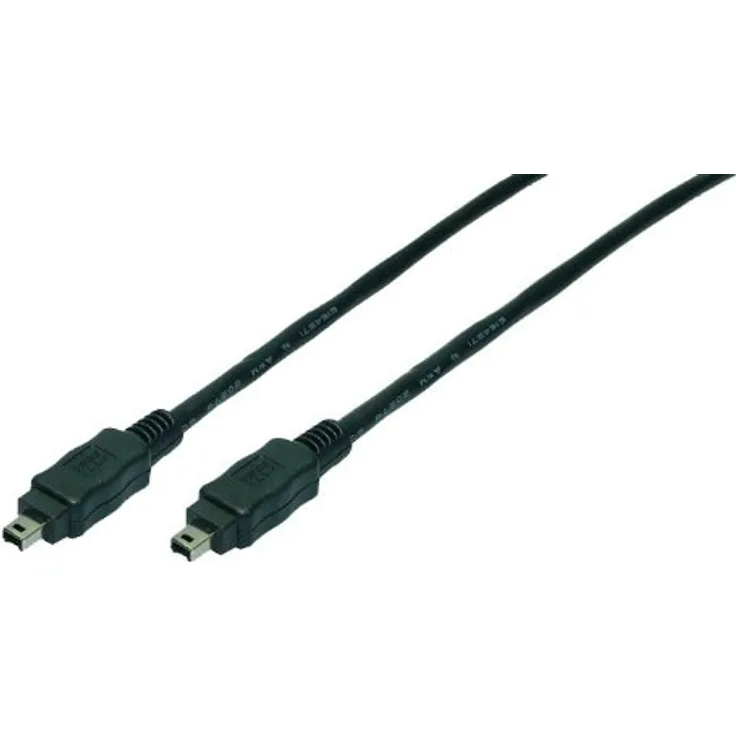 LogiLink FireWire 4p/4p 3m 3m 4-p 4-p Schwarz Firewire-Kabel (CF0008)