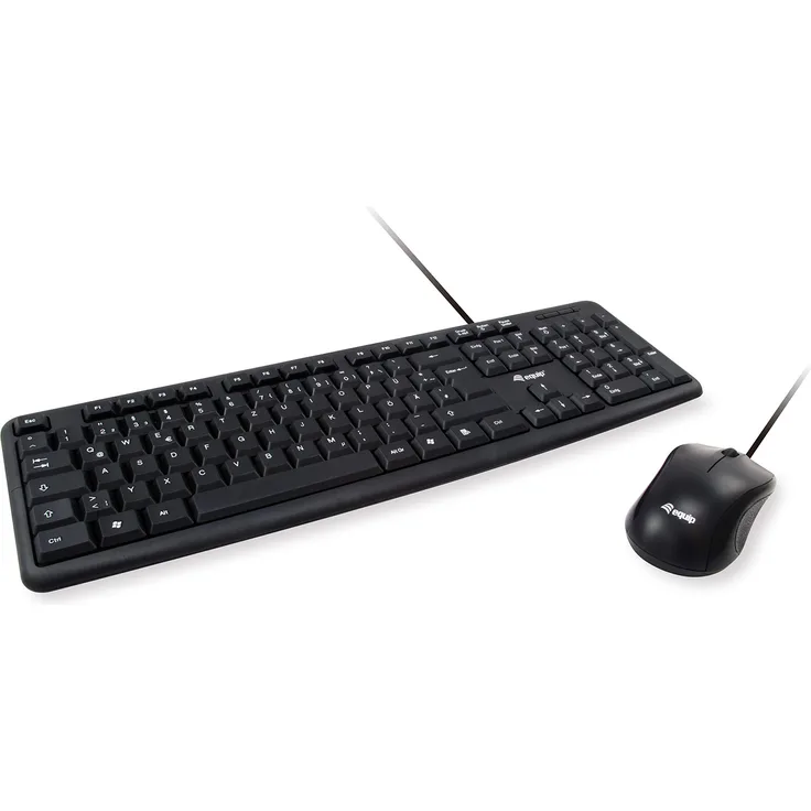 equip Life - Tastatur-und-Maus-Set - USB - Deutsch QWERTZ - Schwarz (245200)