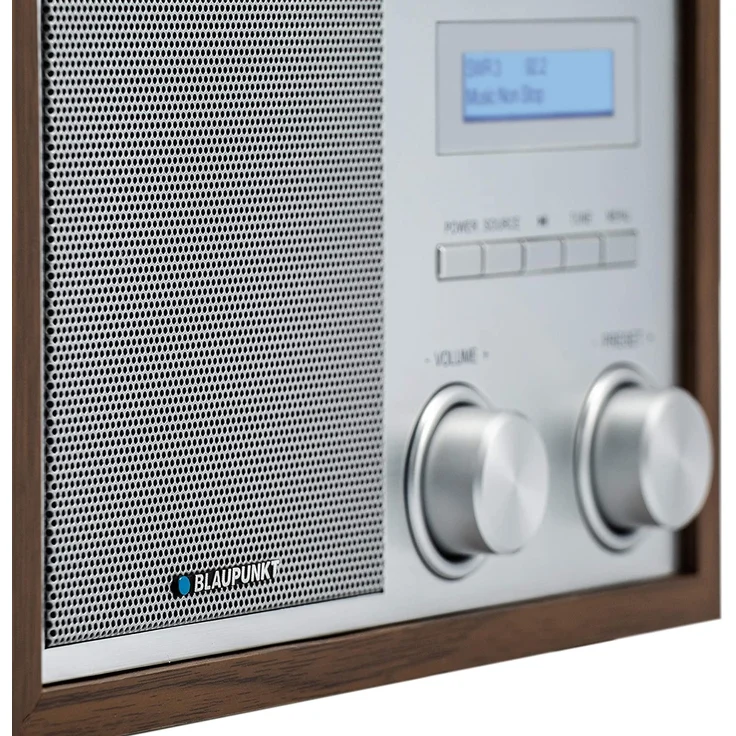 Blaupunkt RXD-180-WN Retro-Radio mit UKW (FM), Streaming, Netzbetrieb, braun, silber – Bild 4