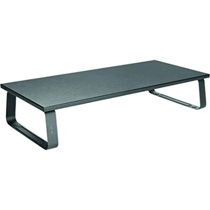 LogiLink BP0065 Monitorerhöhung/-tisch aus Stahl, Spanplatte und EVA Polster (Dicke: 12mm), bis Belastung 20kg Schwarz