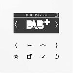 Jung DABLSWW DAB+ Unterputzradio, weiß