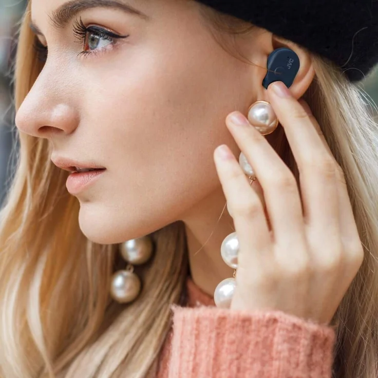 JVC HA-A10T-AU Truly Wireless In-Ear Kopfhörer, mit Bluetooth, Mikrofon, blau – Bild 8