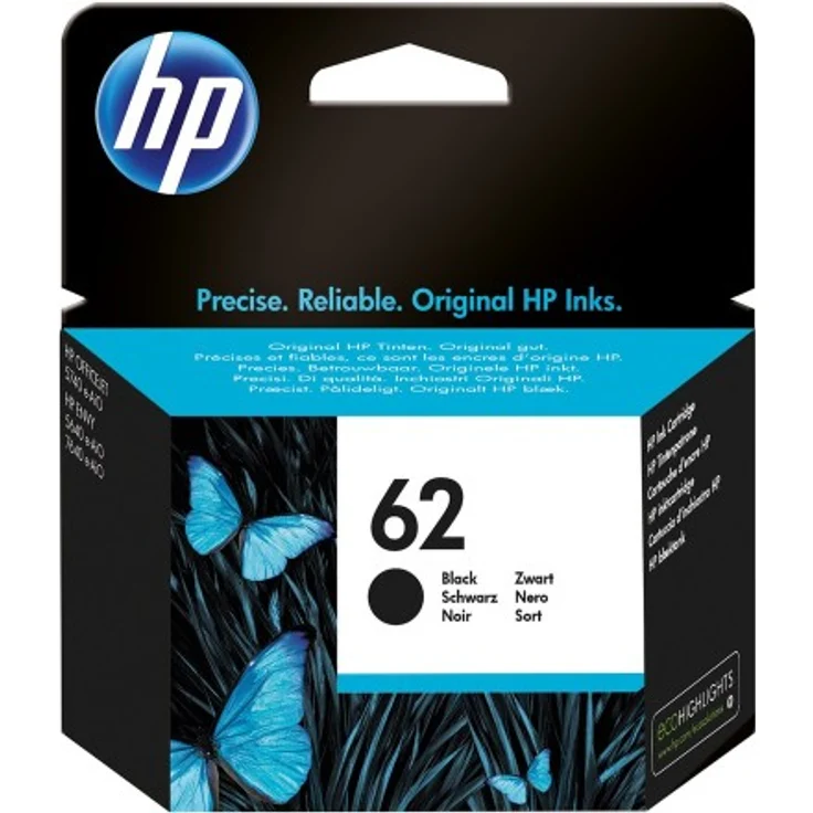 HP 62 Schwarz Original Tintenpatrone – Bild 1