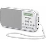 TechniSat Techniradio RDR Tragbares Radio, LCD-Display, weiß