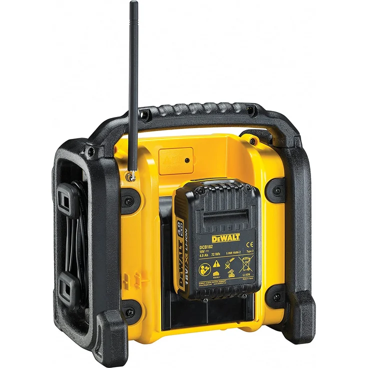 DeWalt DCR019 Baustellenradio, LCD-Display, schwarz, gelb – Bild 4