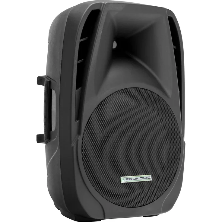 Pronomic PH15A Bühnen- und Konzertlautsprecher Aktiv PA-Lautsprecher Aktive ABS PA-Box, 15 Zoll, 38 cm, 350W) schwarz