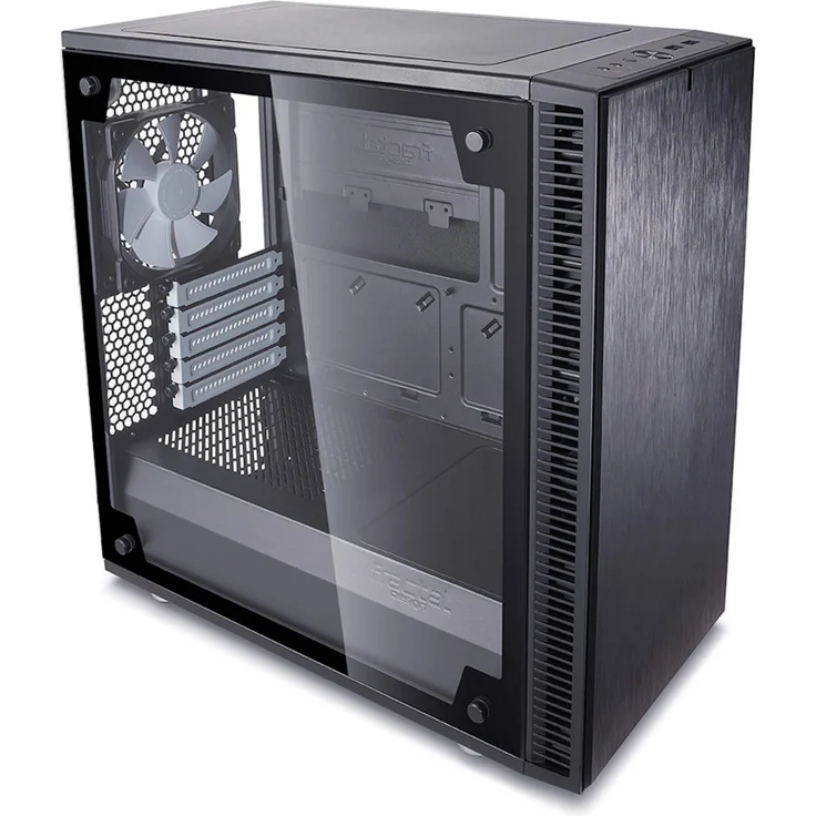 Fractal Design Define Mini C Tempered Glass, PC Gehäuse (Midi Tower mit Seitenteil aus gehärtetem Glas) Case Modding für (High End) Gaming PC, schwarz – Bild 6