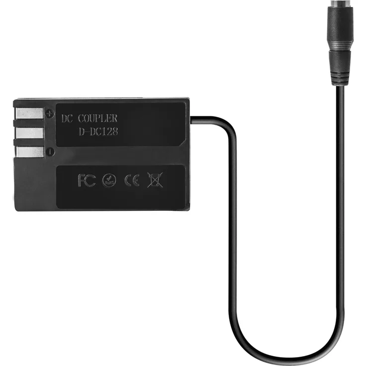 kj-vertrieb DC-Kuppler, Akkuadapter für Pentax D-DC128 - ersetzt D-Li109