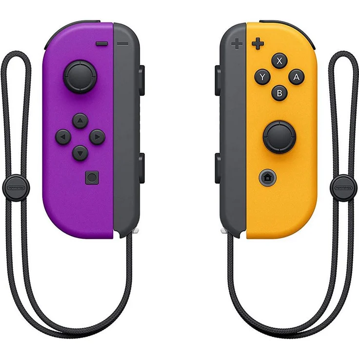 Nintendo Joy-Con 2er Set Neon-Lila, Neon-Orange Violett, Orange (10002888) (Switch) – Bild 2