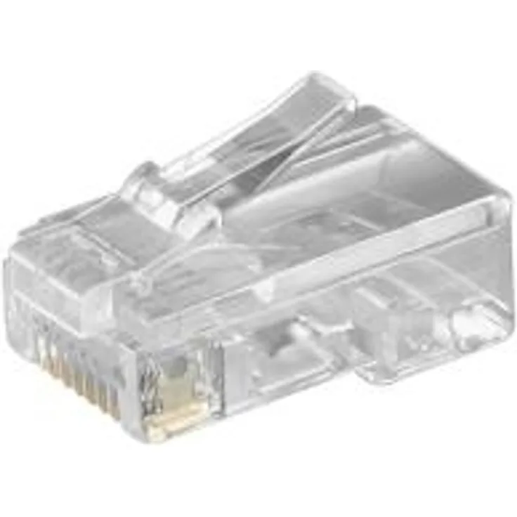 Wentronic goobay - Netzwerkanschluss - RJ-45 (M) - durchsichtig (50252)