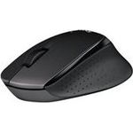 Logitech B330 Silent Plus Kabellose Maus, 2.4 GHz Verbindung via Nano-USB-Empfänger, 1000 DPI Sensor, 3 Tasten, 2-Jahre Akkulaufzeit, PC-Mac - Schwarz