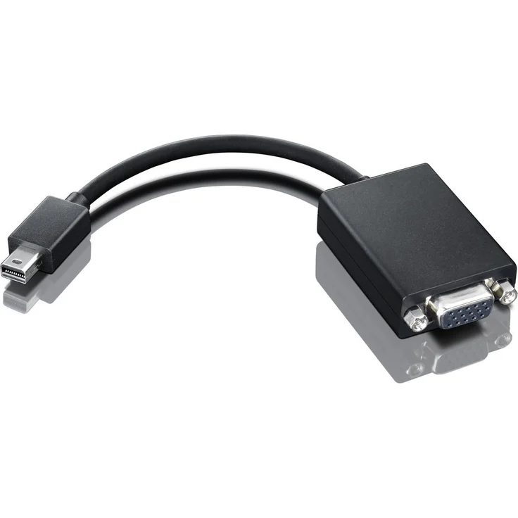 Lenovo 0A36536 Adapterkabel (Mini-Display-Port auf VGA, 20 cm) schwarz