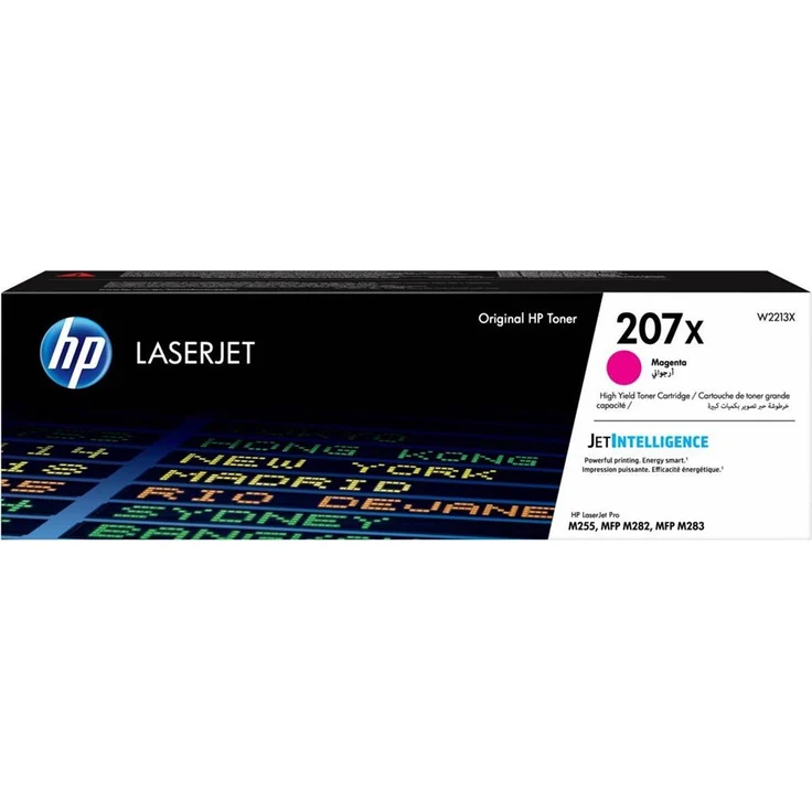 HP Inc HP 207X - Hohe Ergiebigkeit - Magenta - Original - LaserJet - Tonerpatrone (W2213X) - für Color LaserJet Pro MFP M282nw, MFP M283fdn, MFP M283fdw (W2213X) – Bild 1