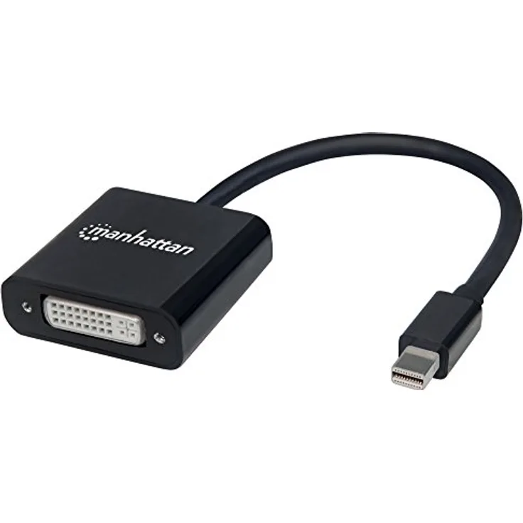 Manhattan 152549 Aktiver Mini-DisplayPort-Stecker auf DVI-I Dual-Link-Buchse schwarz