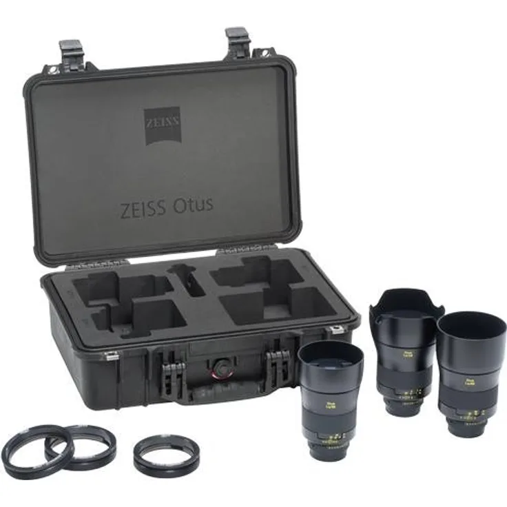 ZEISS Otus Bundle ZE mit 1,4/28, 1,4/55, 1,4/85, Lens Gears + Koffer