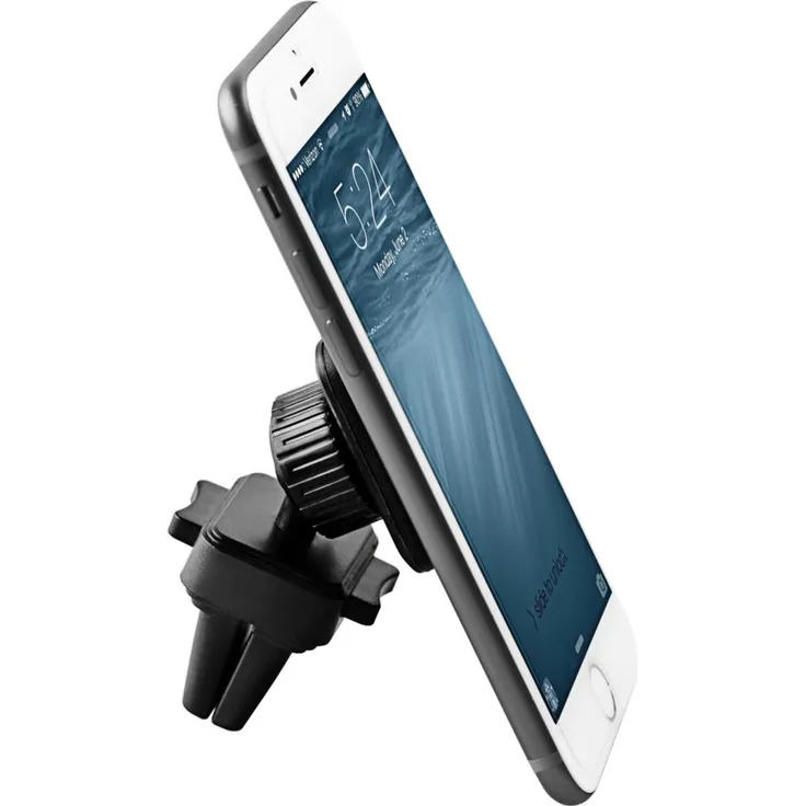 nevox NEVOCLIP Airflex Auto Passive Halterung Schwarz - Halterungen (Handy-Smartphone, Smartwatch, Auto, Passive Halterung, Schwarz, Klemmhalterung)