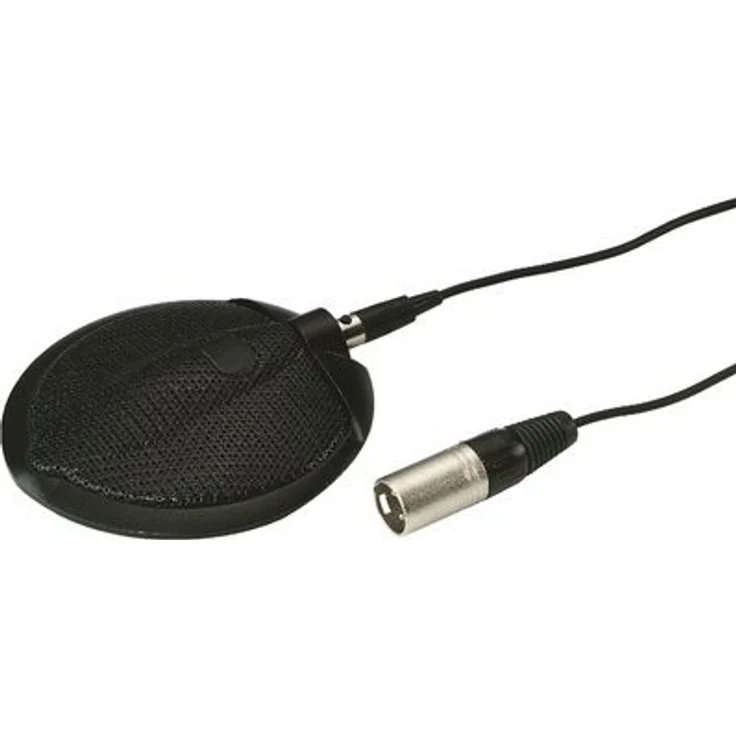 MONACOR ECM-302B Grenzflächenmikrofon, 6-m-Anschlusskabel, schwarz – Bild 1