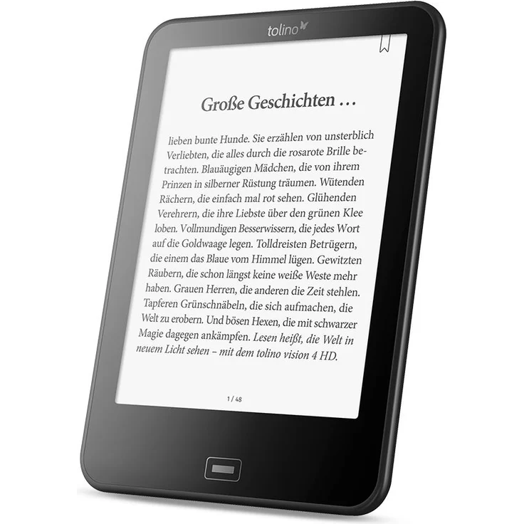 Tolino vision 4 HD WLAN 8GB Schwarz (2U60047) – Bild 2