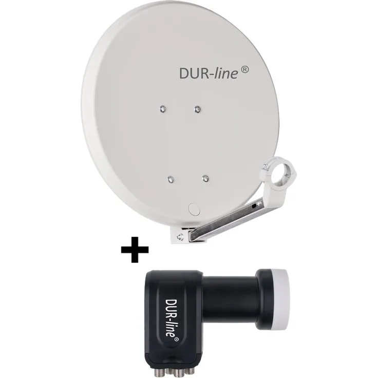 DUR-line DSA 40 + DUR-line Quad LNB - 4 Teilnehmer Set