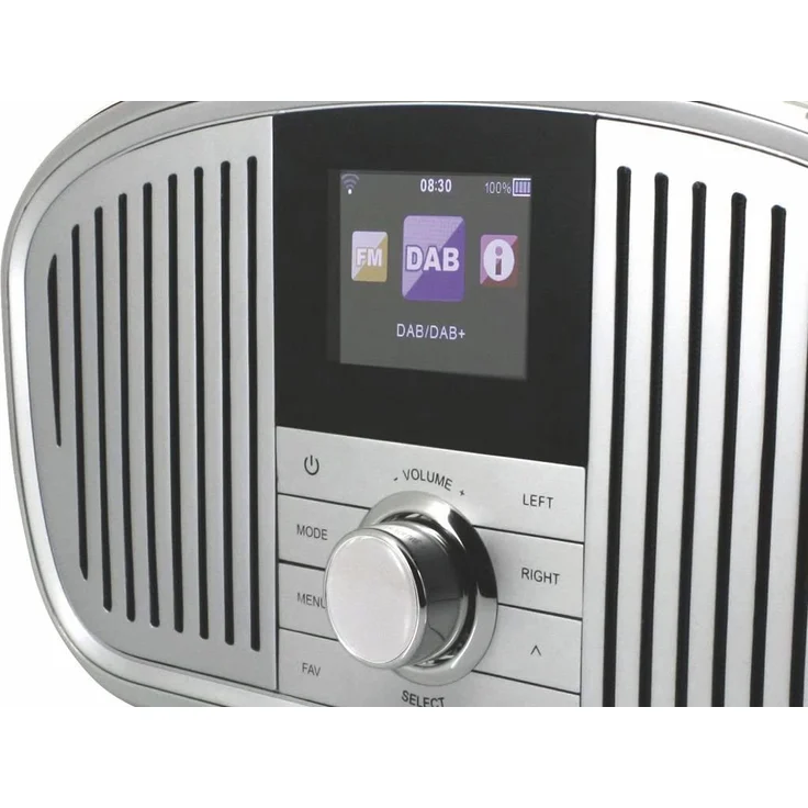 Soundmaster IR4000WE Tragbares Radio mit WLAN, LCD-Display, weiß - Preisvergleich – Bild 5