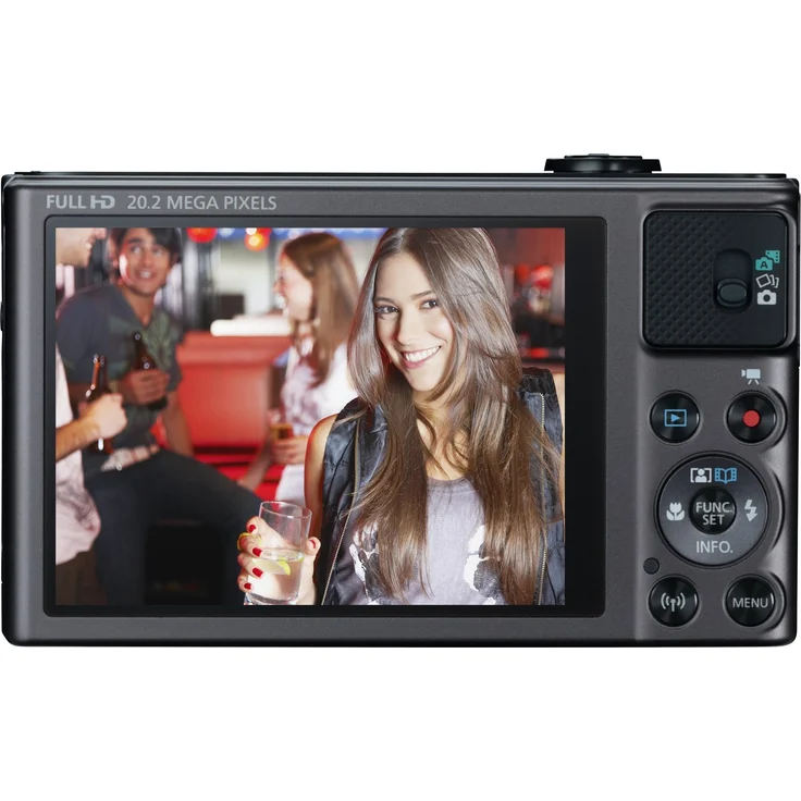 Canon PowerShot SX620 HS Digitalkamera (20,2 MP, 25-fach optischer Zoom, 50-fach ZoomPlus, 7,5cm (3 Zoll) Display, opt Bildstabilisator, WLAN, NFC) schwarz – Bild 3