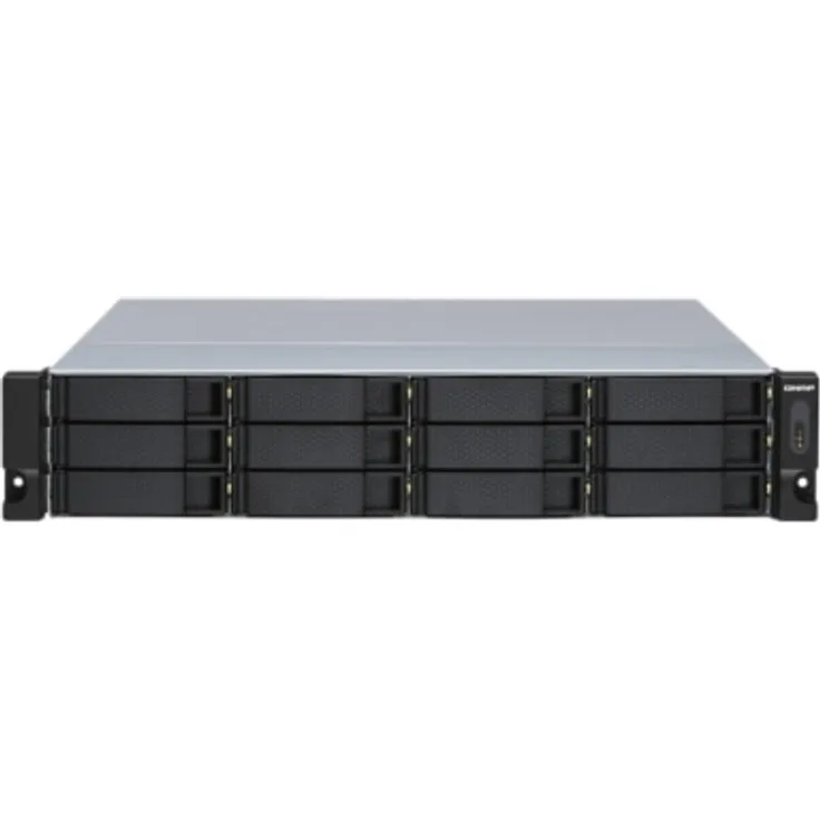 Qnap TL-R1200S-RP 12 Bay Rackmount JBOD Speichergehäuse - mit Redundante Stromversorgung