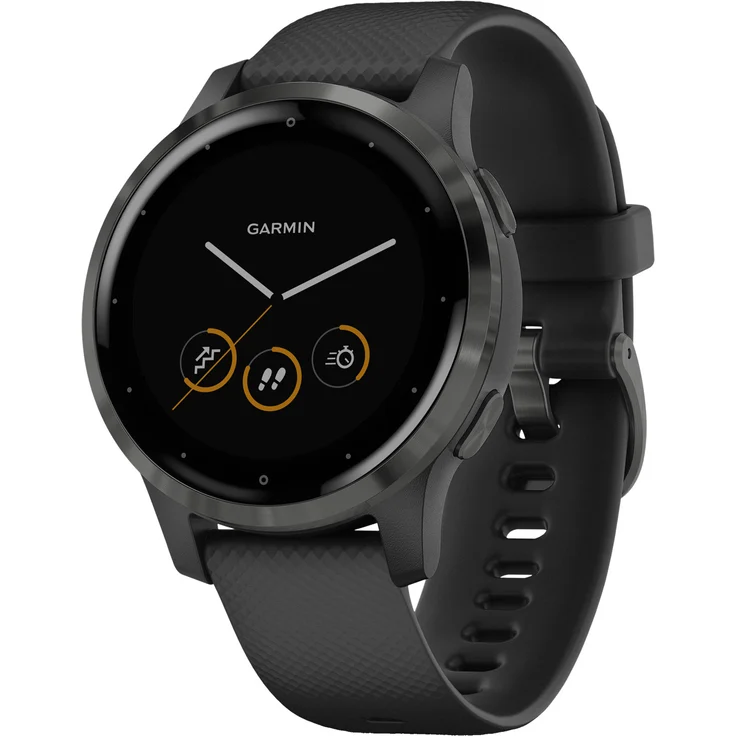 Garmin vívoactive 4S Smartwatch Unisex, 40mm, Silikonarmband, Schwarz/Schiefergrau – Bild 3