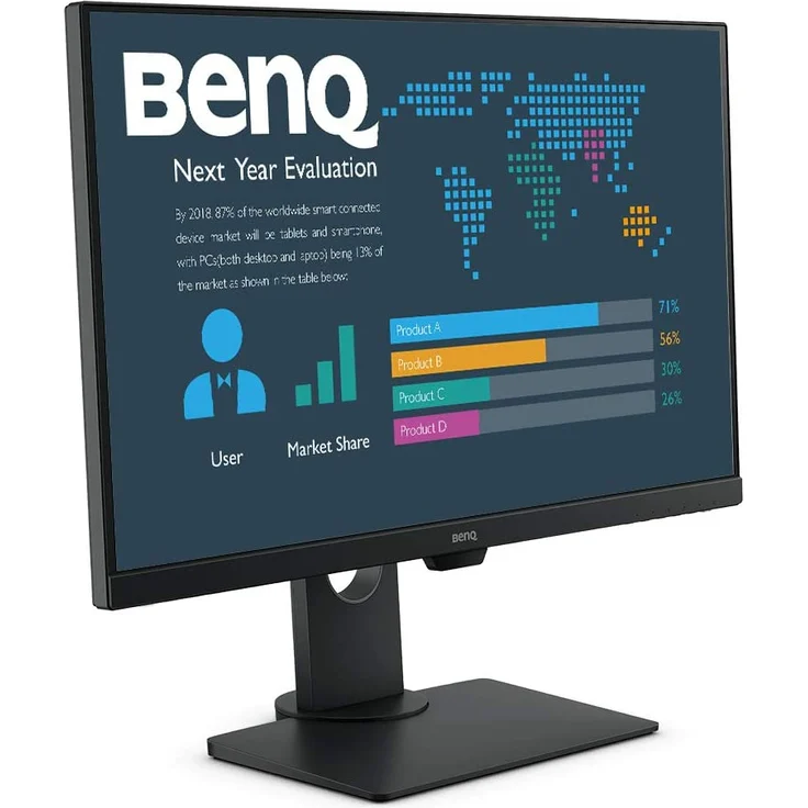 BenQ BL2780T - 27 Zoll, Full HD (1920 x 1080), IPS-Panel, 60Hz, 5ms, 250cd/m² (9H.LGYLB.QBE) – Bild 2