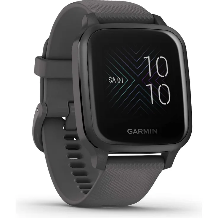 Garmin Venu Sq Smartwatch GPS, Unisex, Kunststoffgehäuse, Schiefer/Grau (010-02427-10)