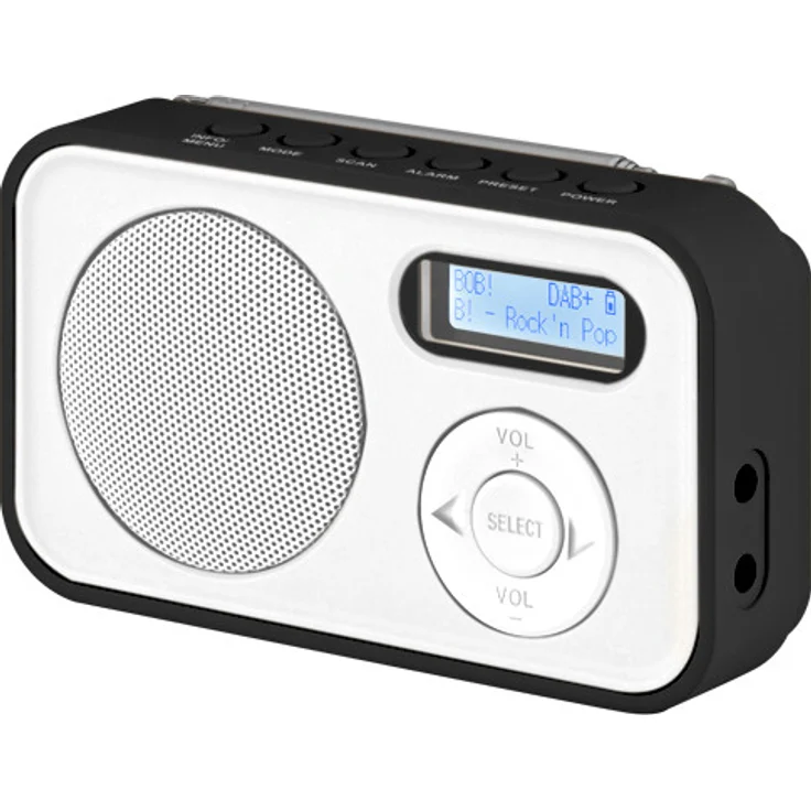 Imperial Dabman 12 Tragbares Radio, Dot-Matrix-Display, LCD-Display, weiß – Bild 1