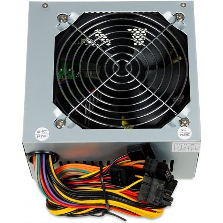 iBox CUBE II 500W ATX Silber (ZIC2500W12CMFA)