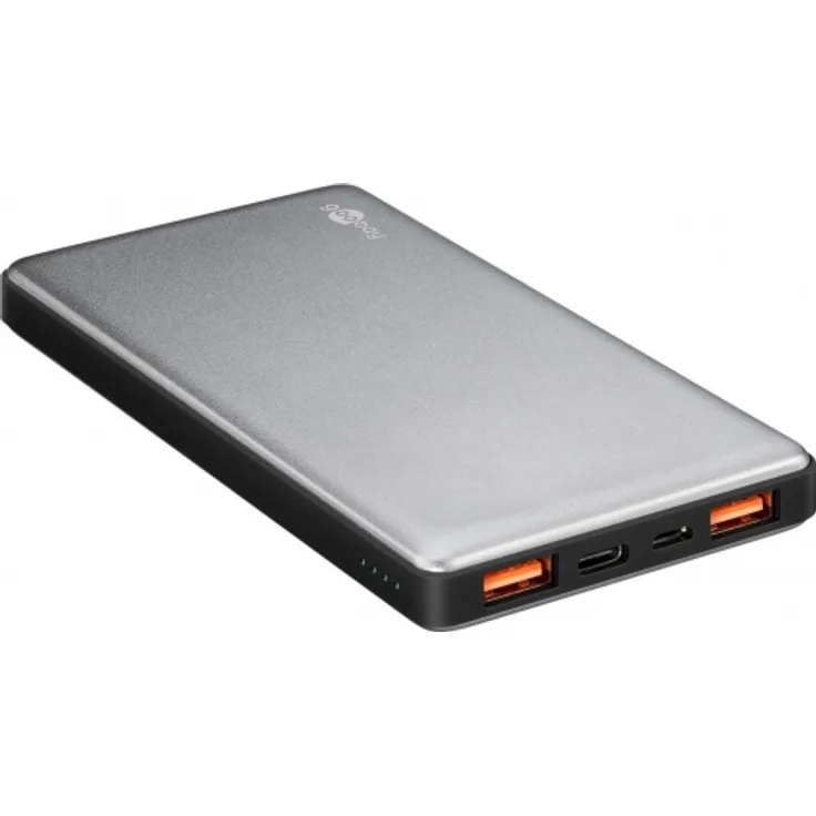 Quickcharge Powerbank mit 10000mAh, Schnellladefunktion und QC3.0 und USB-C