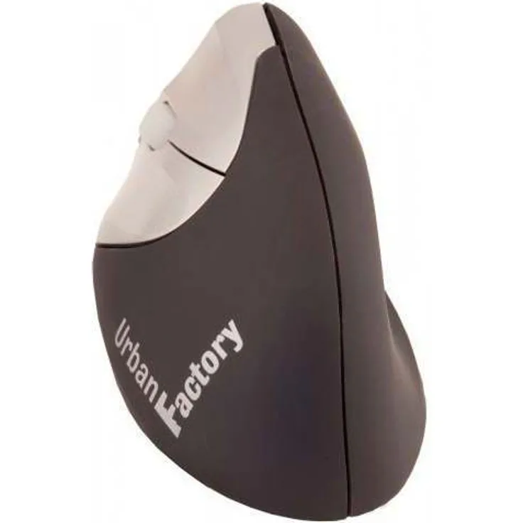 Urban Factory EML20UF Maus RF Wireless Laser 1600 DPI Linkshändig - Mäuse (Linkshändig, Laser, RF Wireless, 1600 DPI, Schwarz, Grau)