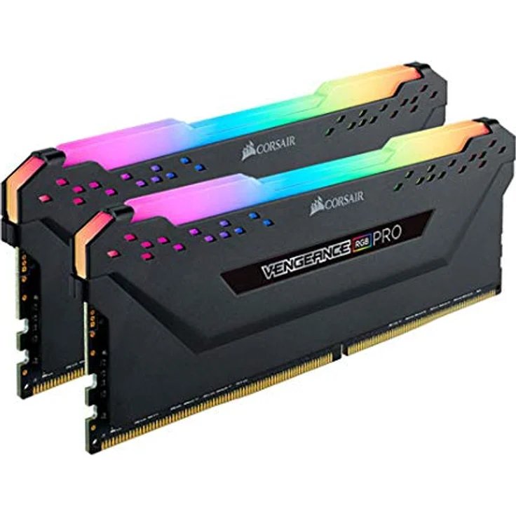 Corsair Vengeance RGB Pro 64GB (2x32GB) DDR4 3200 (PC4-25600) C16 Desktop Memory schwarz - Preisvergleich – Bild 1