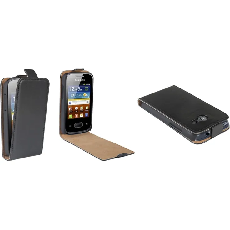 PATONA Flip Case, geeignet für Samsung Galaxy Pocket 2 schwarz Ultra Slim